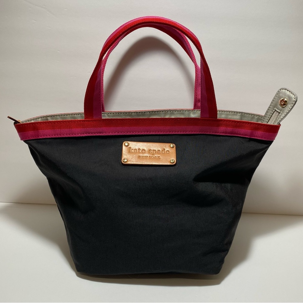 Kate Spade Anabel Black and Pink Mini  Tote Bag Renwick Street Nylon